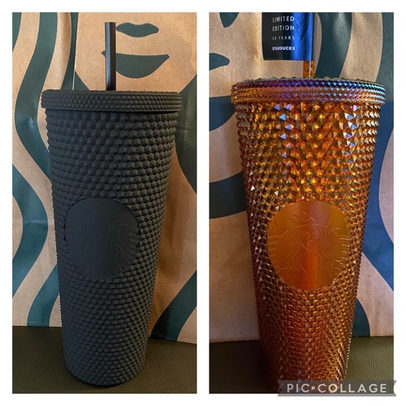 Starbucks Black & Gold Studded Tumblers - 2 QTY.
